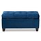 Baxton Studio Michaela Navy Blue Velvet Upholstered Storage Ottoman 162-10459 - alternate 8